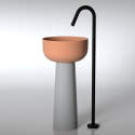 Sphere con colonna Hidra Ceramica washbecken