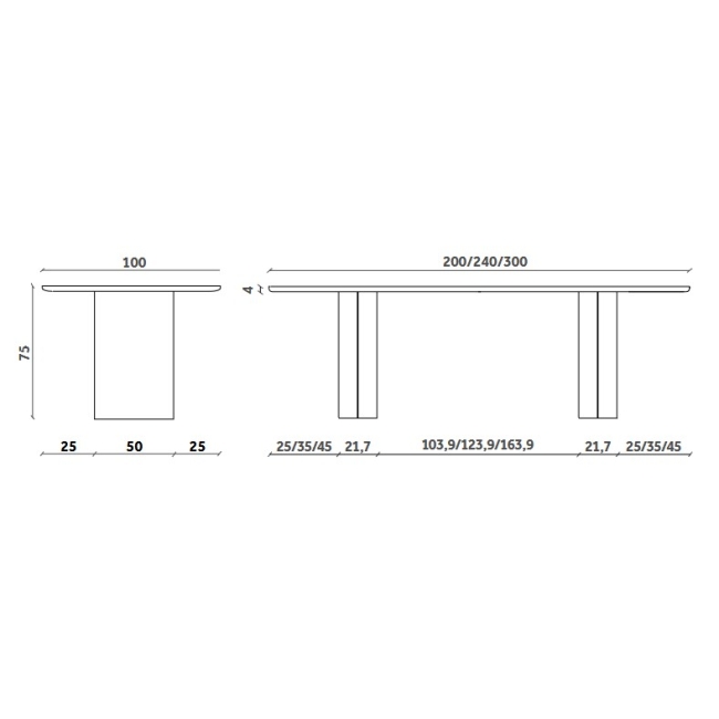 Plauto Miniforms Fester Tisch