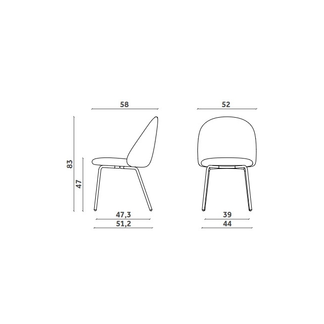 Iola Basic Miniforms Stuhl