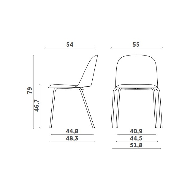 Mariolina Basic Miniforms Stuhl