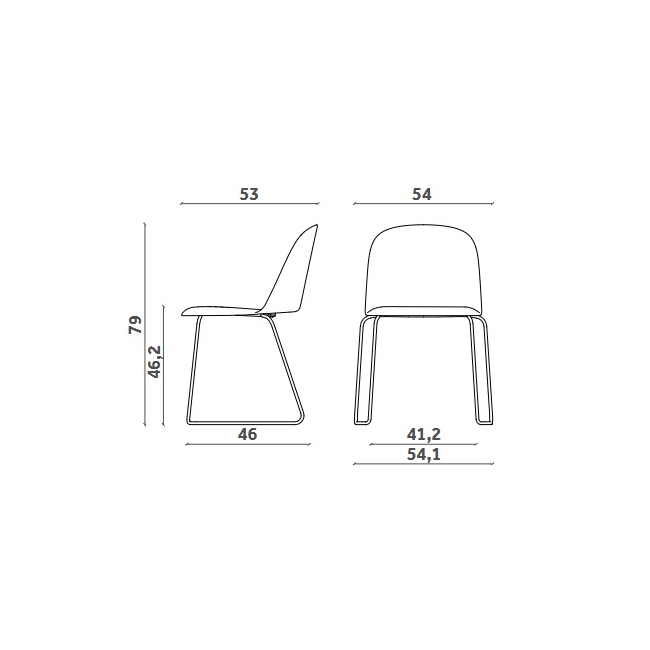 Mariolina Sled Miniforms Stuhl