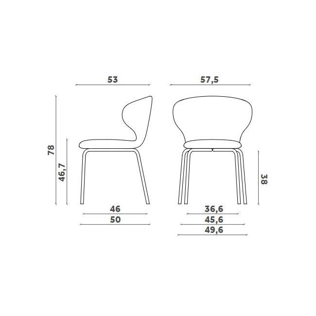 Mula Basic Miniforms Stuhl