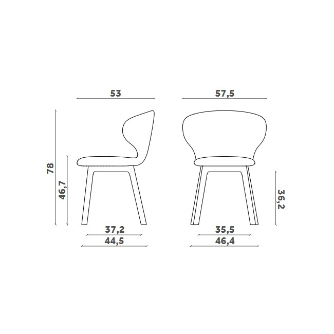 Mula Wood Miniforms Stuhl