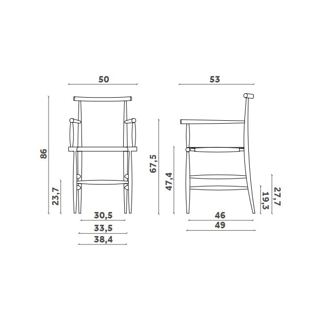 Pelleossa Miniforms Stuhl mit Armlehnen