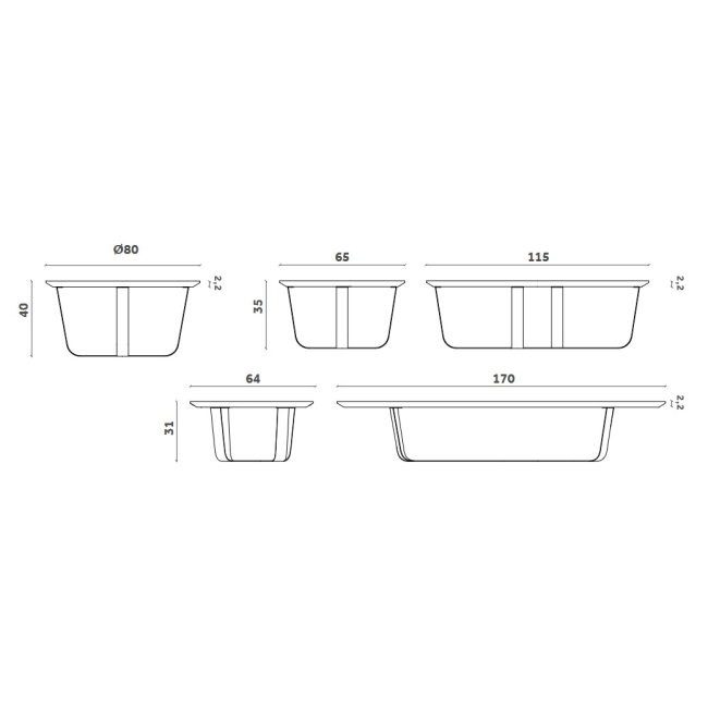 Bino Miniforms Couchtisch