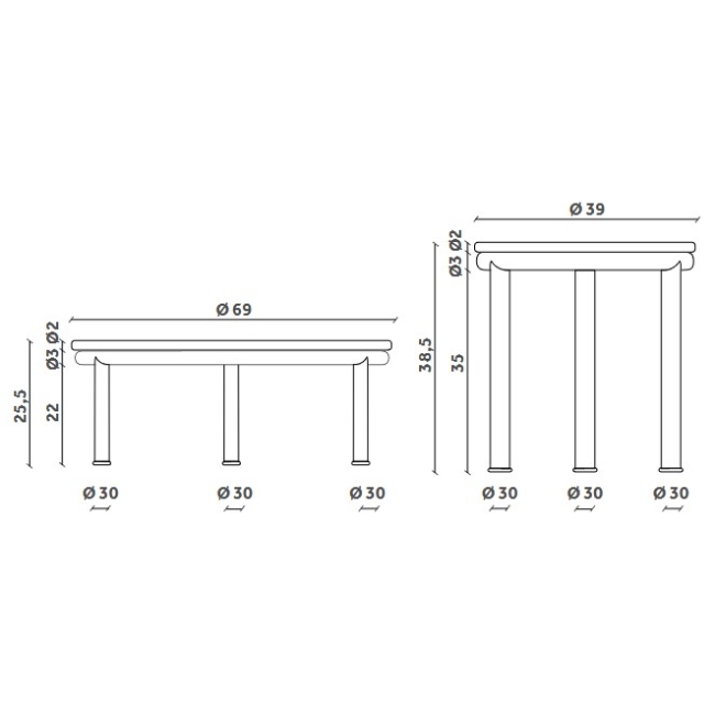 Zigo Miniforms Couchtisch