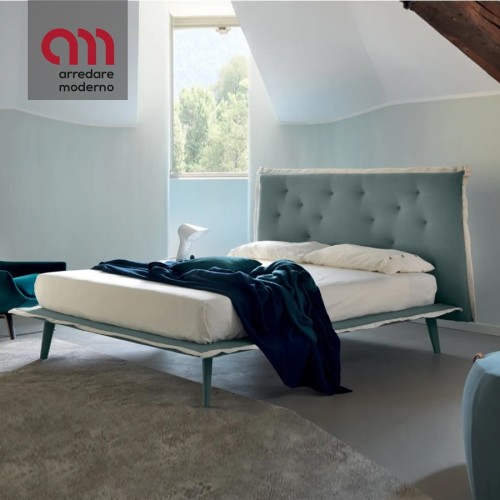 Claire Ergogreen Queensize-Bett aus Leder