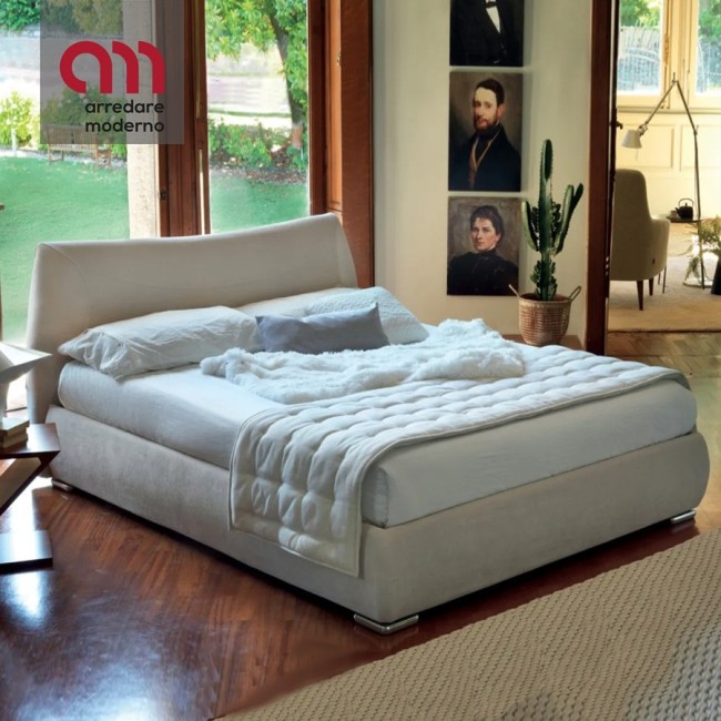 Corinne Ergogreen Queensize-Bett mit Stauraum aus Leder