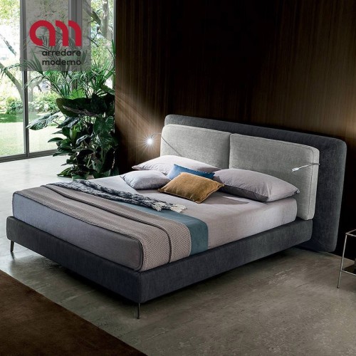 Queensize-Bett Penny gepolstert - Modern einrichten