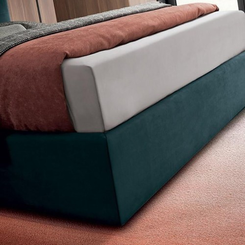 Queensize-Bett mit Stauraum Dennis Felis gepolstert - Arredare Moderno