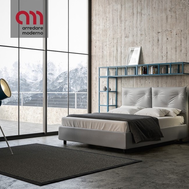 Ityhome Appia Doppelbett mit Container - Arredare Moderno