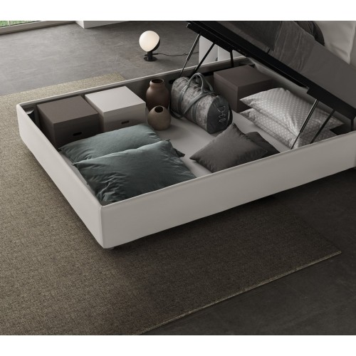 Ityhome Appia Queensize-Bett mit Container - Arredare Moderno