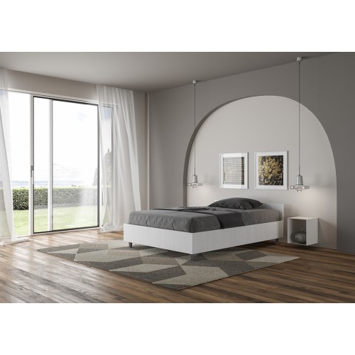 Ityhome Nuamo Queensize-Bett mit niedrigem Kopfteil - Arredare Moderno