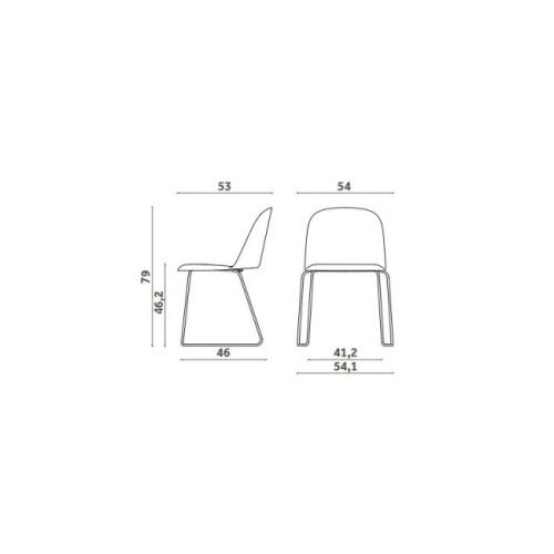 Sedia Mariolina Sled Miniforms