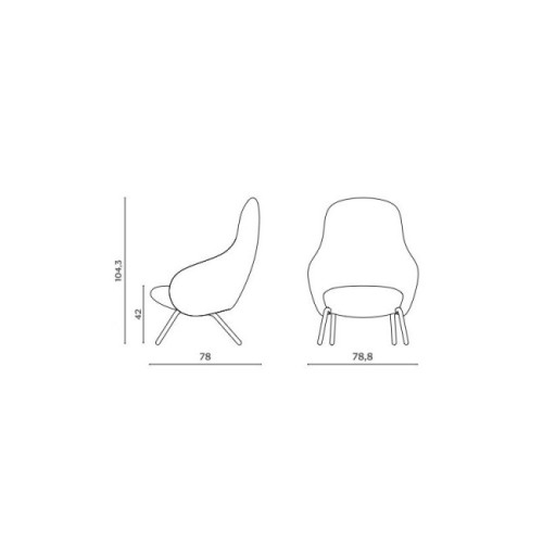 Poltrona Nebula Lounge Tube Miniforms