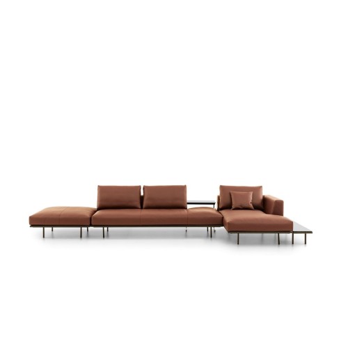 Dakota Bontempi Casa eckiges Sofa mit Chaiselongue