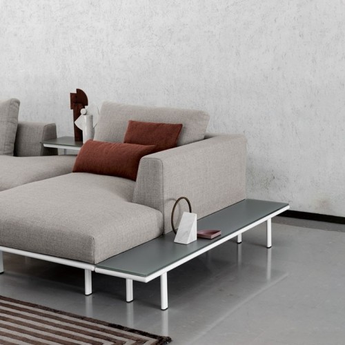 Dakota Bontempi Casa eckiges Sofa mit Chaiselongue