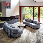 Gogan Moroso lineares Zwei- und Dreisitzer-Sofa