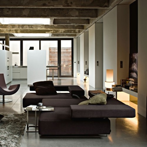 Angular Loft Arketipo sofa with chaise longue