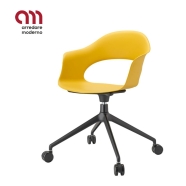 Lady B Scab Design chair with wheels and technopolymer shell