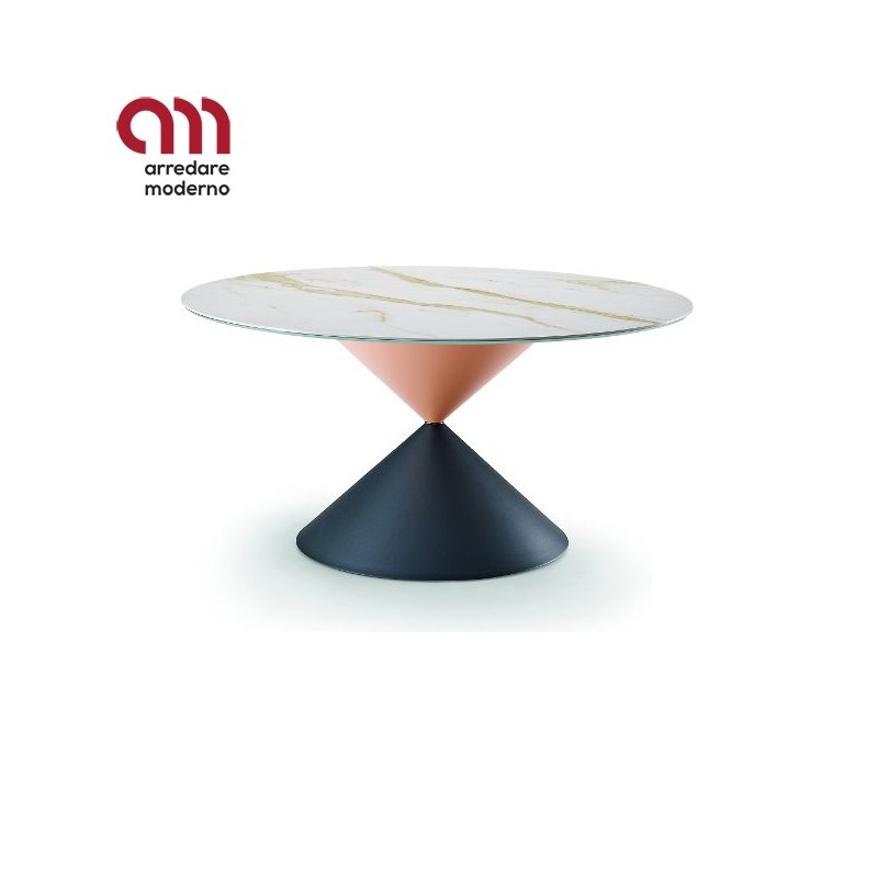 Clessidra Midj fixed table metal base