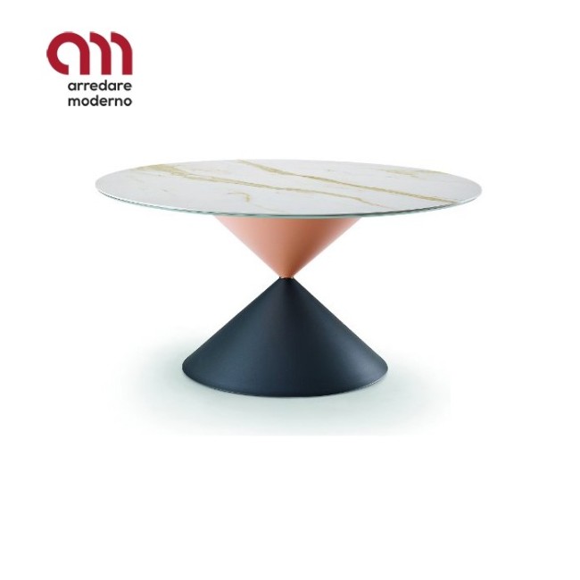 Clessidra Midj fixed table metal base