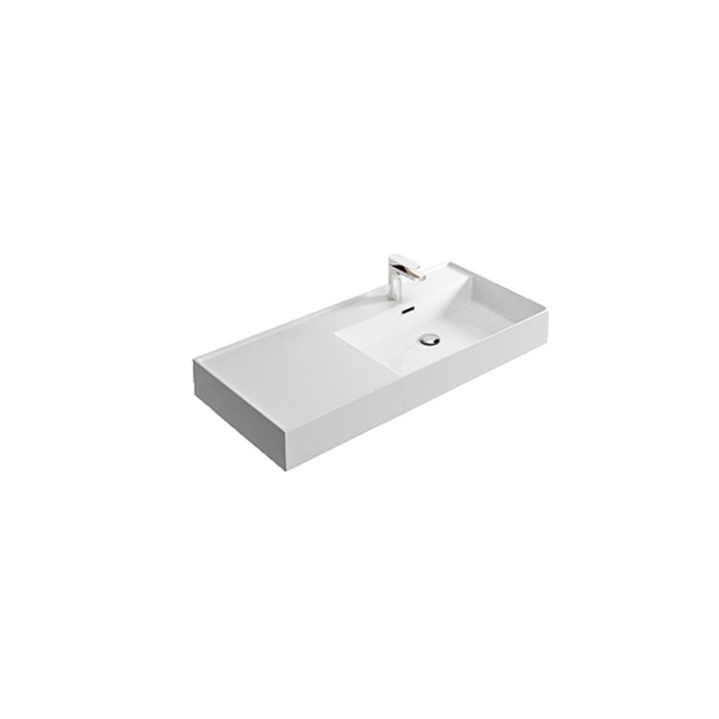 Kiub Hidra Ceramica bathroom sink with side top