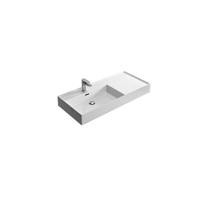 Kiub Hidra Ceramica bathroom sink with side top