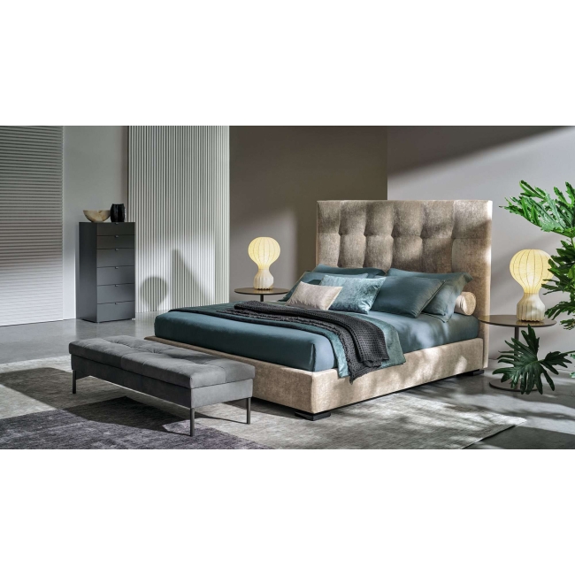 Max Capitonné Twils Double Bed