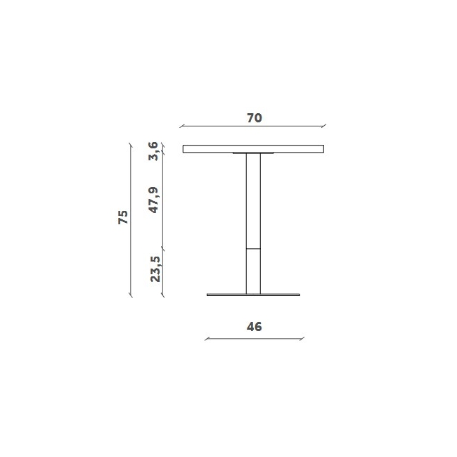 Briscola Miniforms Fixed Table