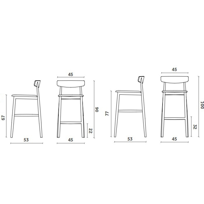 Claretta Miniforms Stool