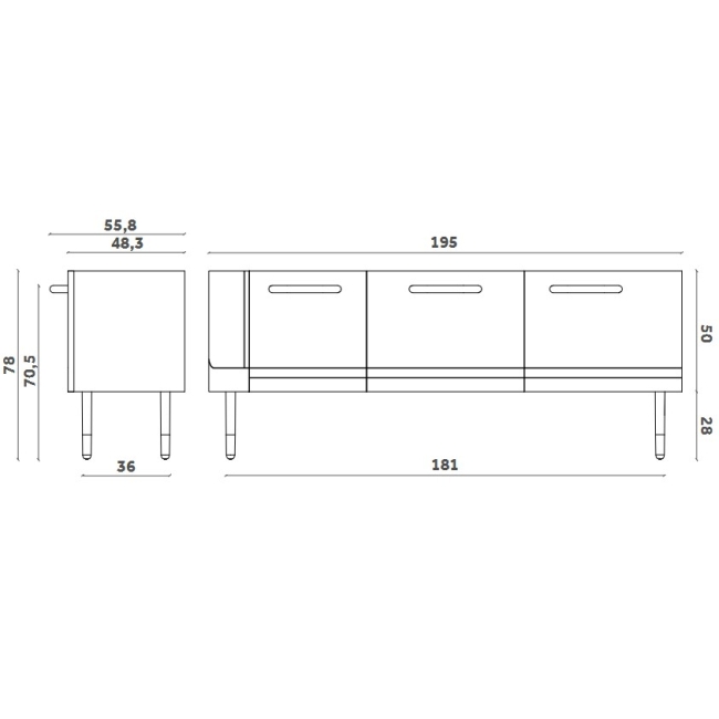 Dalila Miniforms Sideboard