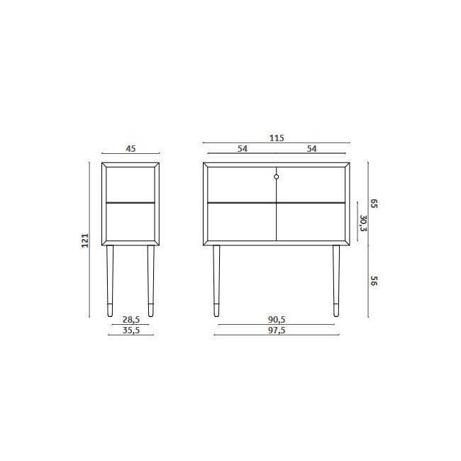 Juno Miniforms Sideboard