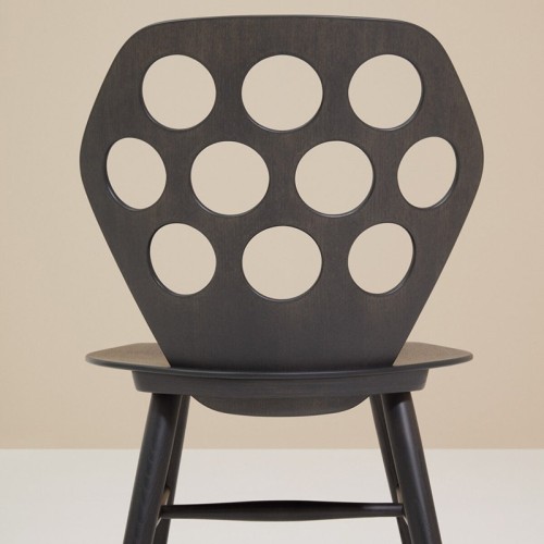 Edelweiss Billiani chair with perforated backrest