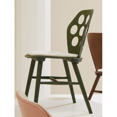 Edelweiss Billiani chair with perforated backrest