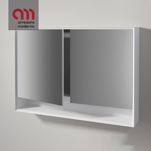 Edoné Modern Mirror Cabinet 45° With Open Compartment