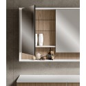 Edoné Modern Mirror Cabinet 45° With Open Compartment