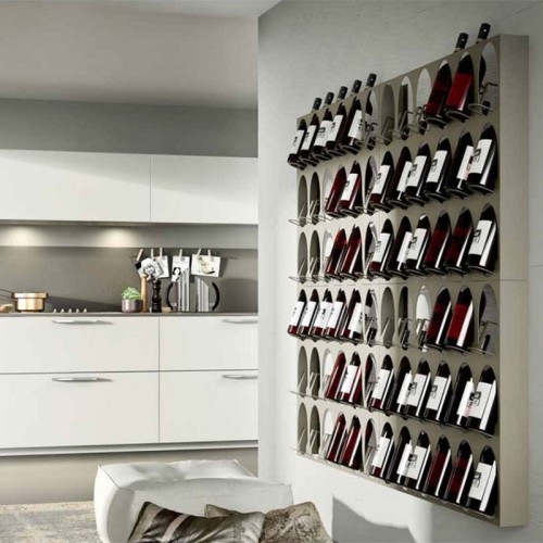 Elite To Be Libreria del Vino wall bottle rack