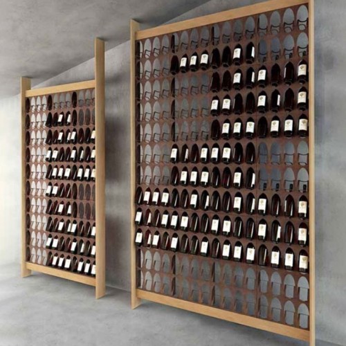 Elite To Be Libreria del Vino wall bottle rack