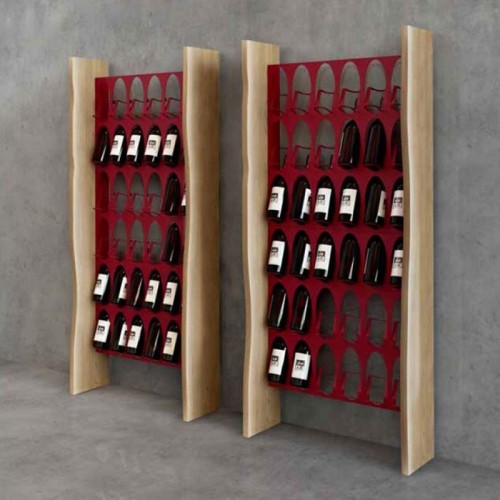 Elite To Be Libreria del Vino wall bottle rack