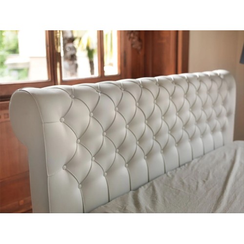 Victoria Ergogreen Double bed tufted headboard