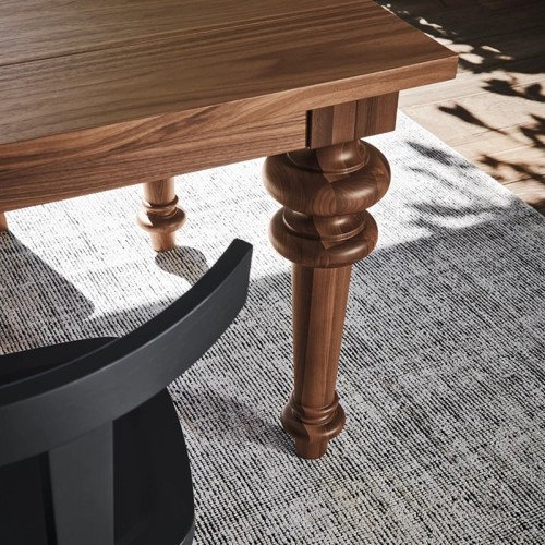 Gray Gervasoni square table, design dining table