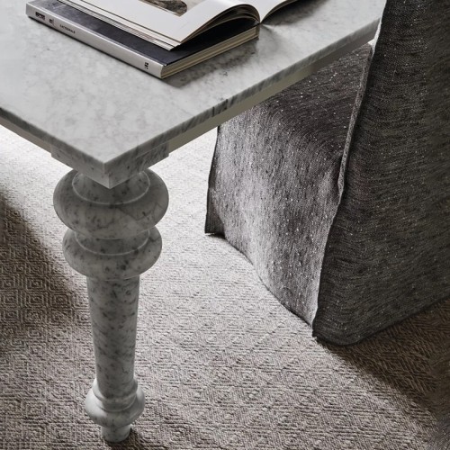 Gray Gervasoni square table, design dining table