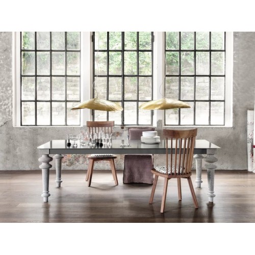 Gray Gervasoni rectangular table, design dining table