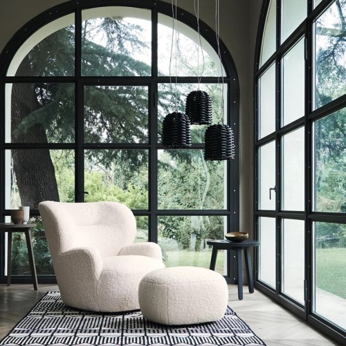 Loll 09 Gervasoni modern swivel armchair