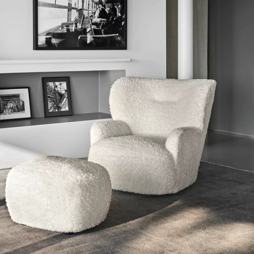 Loll 09 Gervasoni modern swivel armchair