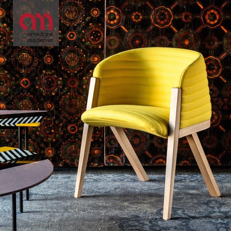 Mafalda Moroso Chair wooden armchair