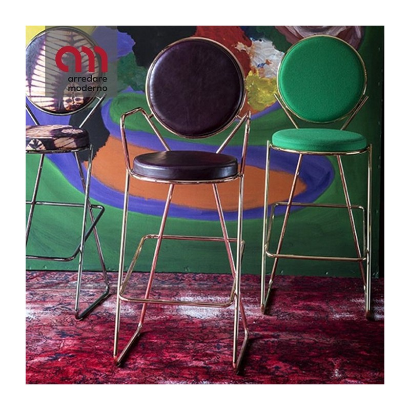 Double Zero Moroso  bar stool with armrest