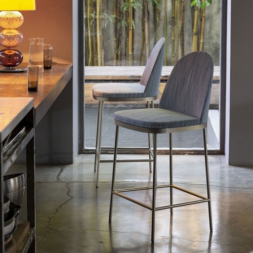 Precious Moroso  bar stool with backrest