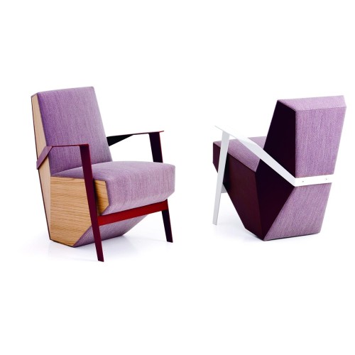 Silver Lake Moroso Modern wood armchair